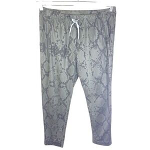 Lululemon Jet Crop Pant 26" Green Snakeskin Size 12 Active Streetwear Outdoor
